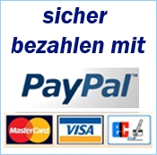 Sicher bezahlen mit Paypal