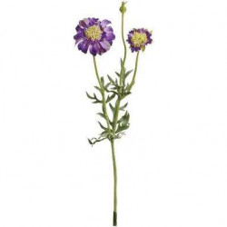 Artificial flower Scabiosa, light purple