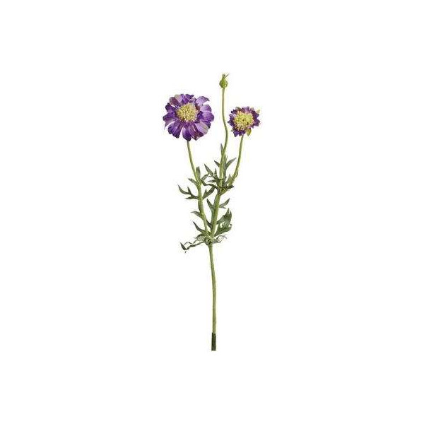 Artificial flower Scabiosa, light purple