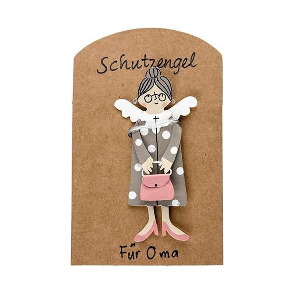 Guardian angel on card "For dog lovers"