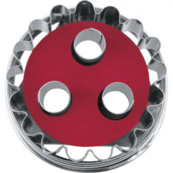 Linzer cookie cutter with ejector