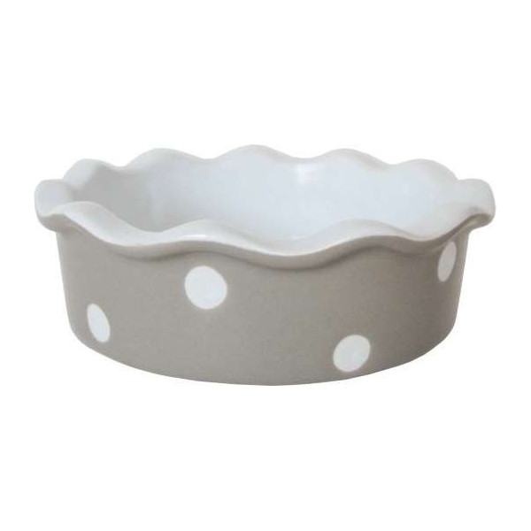 Butter Dish, beige with dots