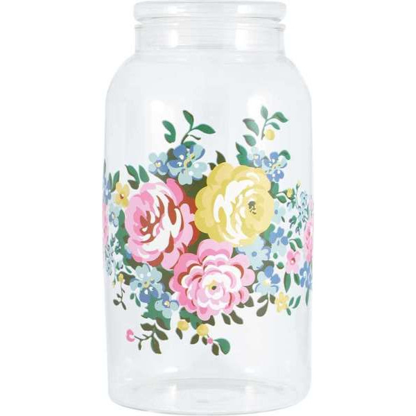 Glass Storage Jar with woodel lid - 2350 ml
