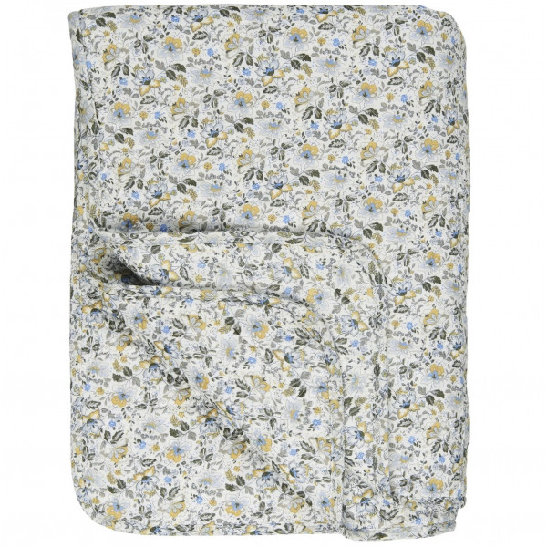 Blanket - quilt - floral pattern, 130 x 180 cm