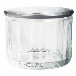   Salzbox mit Deckel aus Glas
