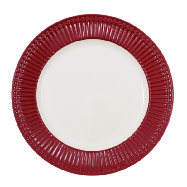 Dinnerplate Alice claret red by Greengate