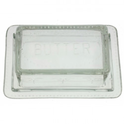 Butterdose - Butter box - aus Glas