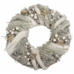 wreath, white