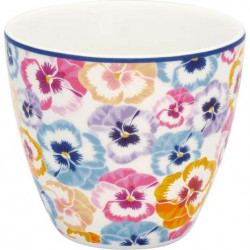 Latte cup Laura white by Greengate