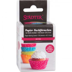 Paper cupcake liners – Ice crystal, 50 pieces