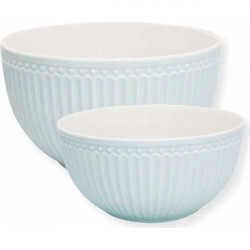 Serving bowl - Alice white, large, by Greengate