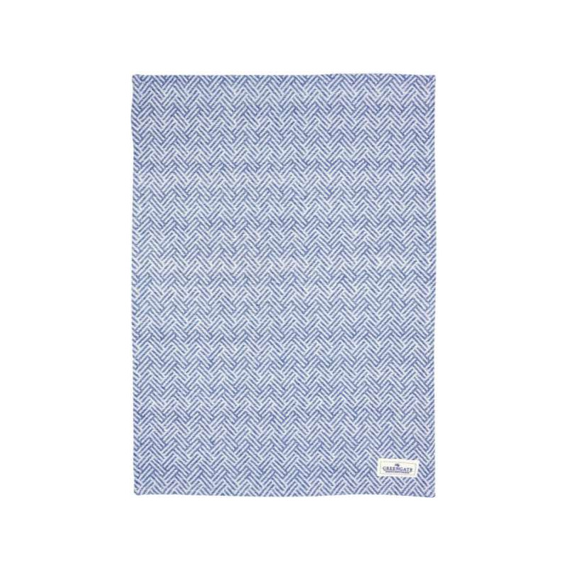 Geschirrtuch - Tea Towel - Cara dusty blue von Greengate