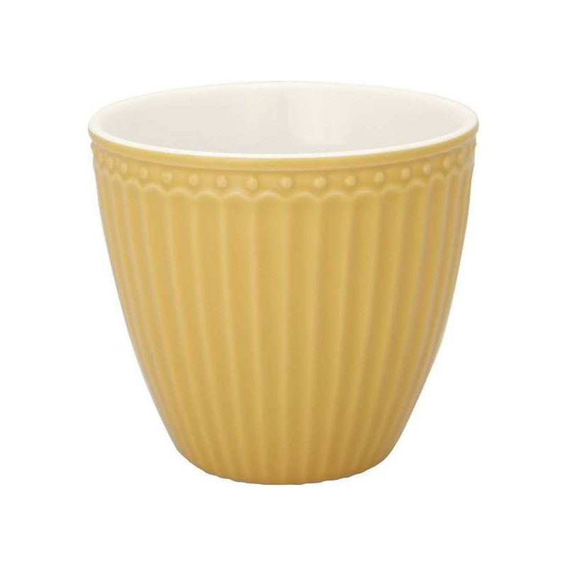 Latte cup Alice honey mustard by Greengate
