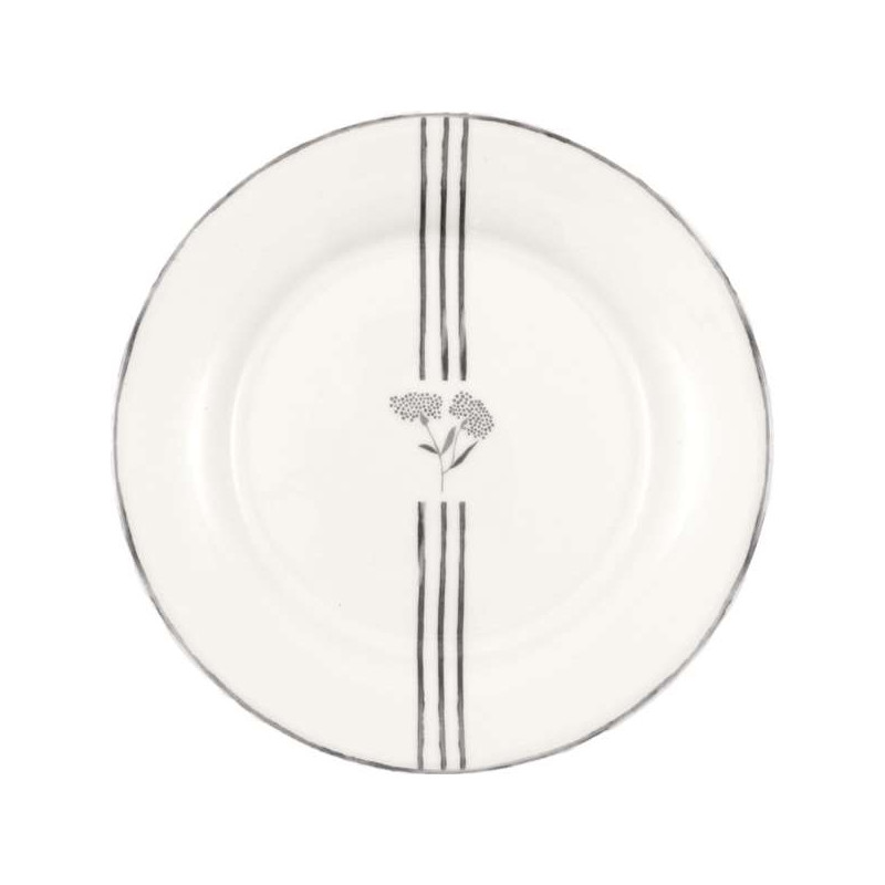 Plate  Sabine white  by Greengate