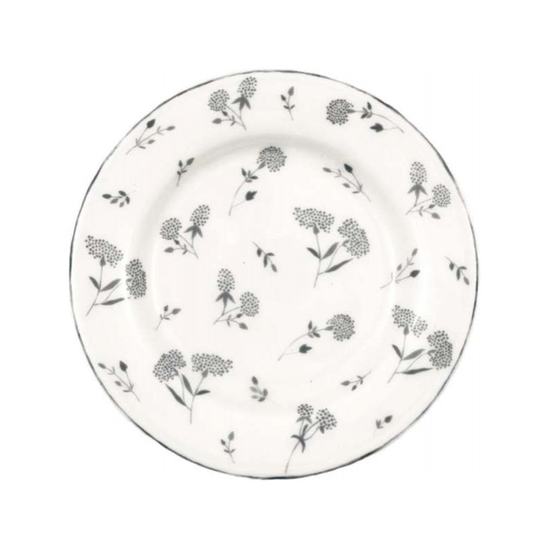 Plate  Small plate Sabine white  by Greengate