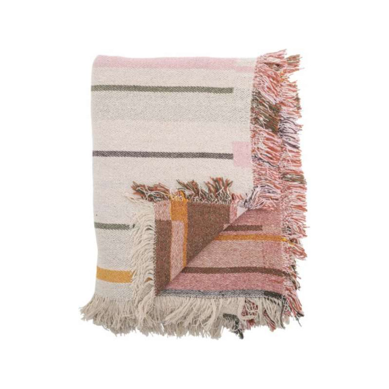 Toscana Blanket, Natural, Recycled Cotton

